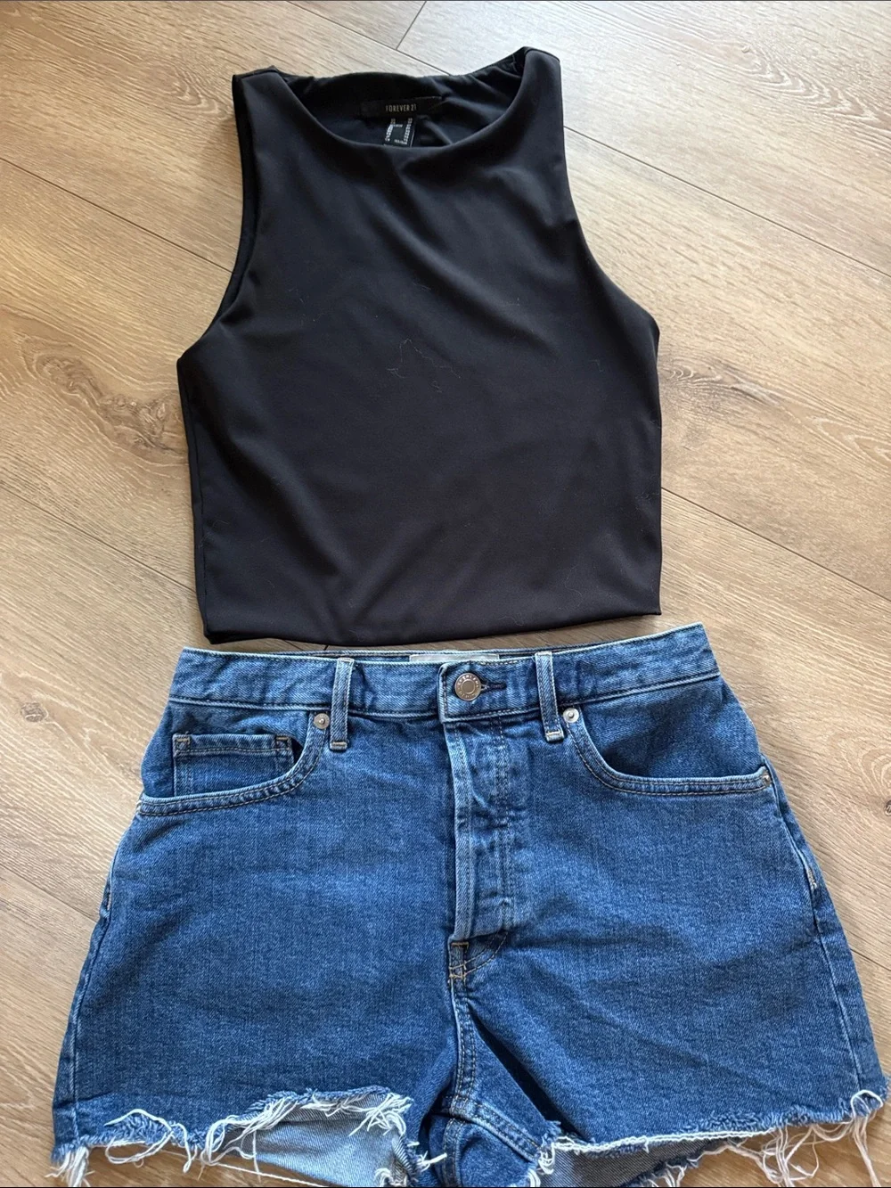 Everlane Cheeky Denim Shorts